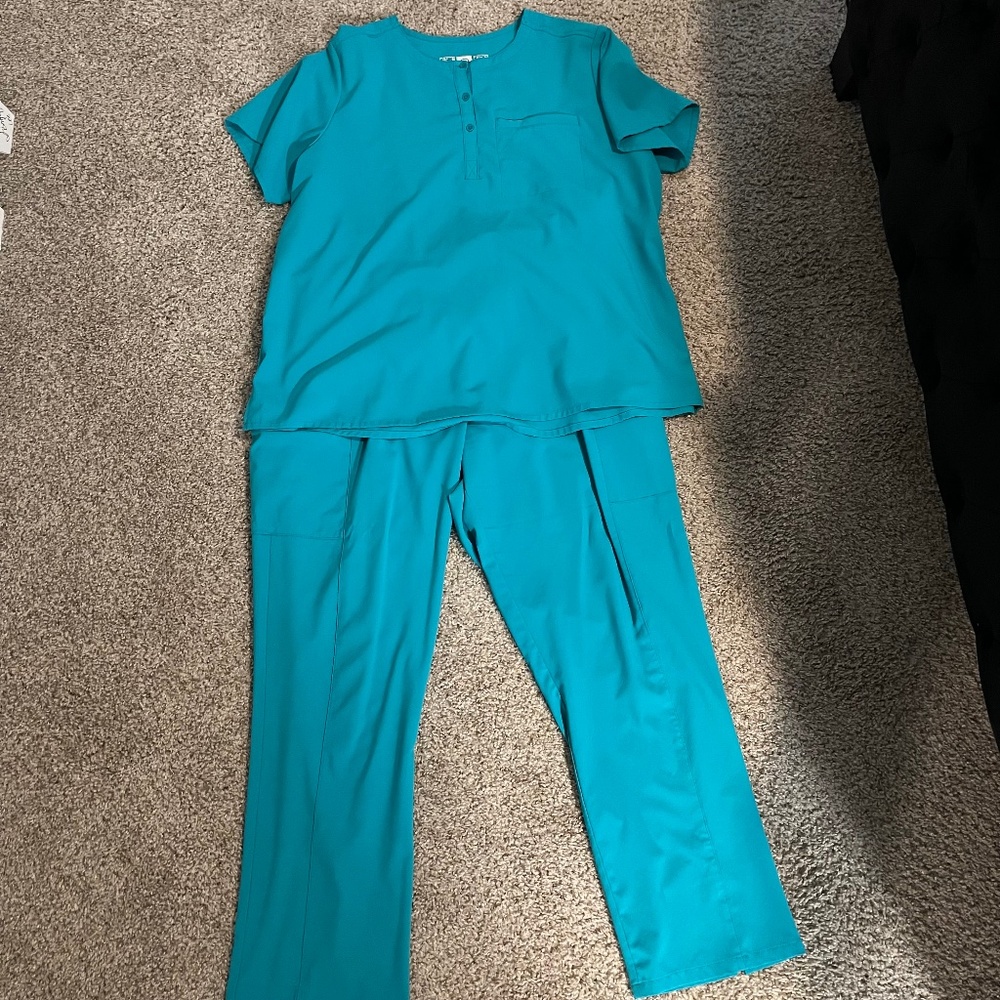 3 Sets of Teal Scrubs